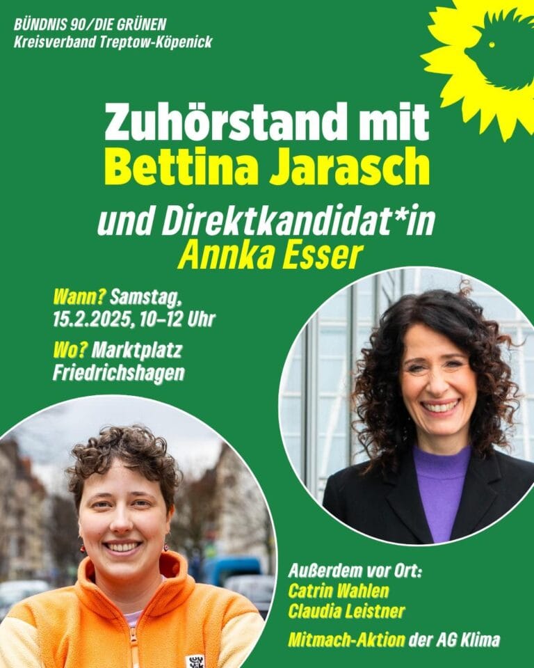 Zuhörstand mit Bettina Jarasch