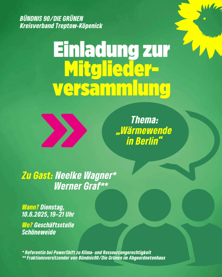 Einladung zur Mitgliederversammlung am 10. Juni 2025
