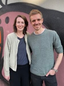 Neue Vorstandssprecher*innen: Stephanie Frost und Falco Strasser