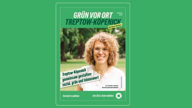 Aktuelle Ausgabe „Grün vor Ort“ mit allen Infos zur Wahl